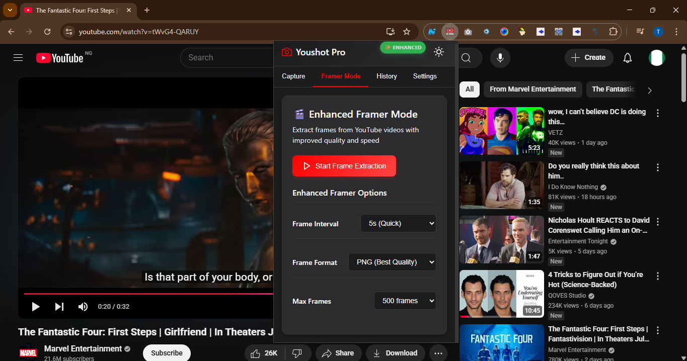 YouShot Enhanced Framer